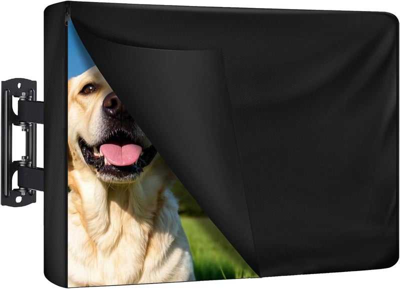 REDRICH 600D Heavy Duty Outdoor TV Cover for 60-64 inch TV, Upgraded Waterproof and Dustproof TV Screen Protectors with Zipper for Outside - Image 1